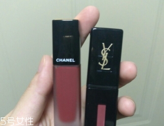 香奈兒唇釉154和ysl407試色對比 香奈兒唇釉154和ysl407試色對比