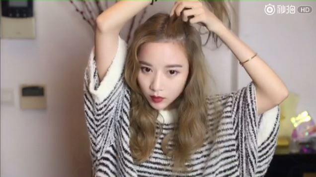 減齡雙丸子頭扎法步驟圖解 減齡雙丸子頭扎法步驟圖解