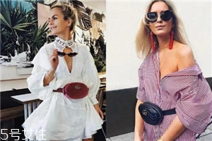 腰包怎么背更時尚？腰包時尚背法圖片