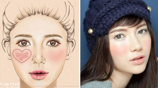 ins愛(ài)心蘋果腮紅怎么畫(huà) 愛(ài)心蘋果腮紅畫(huà)法教程