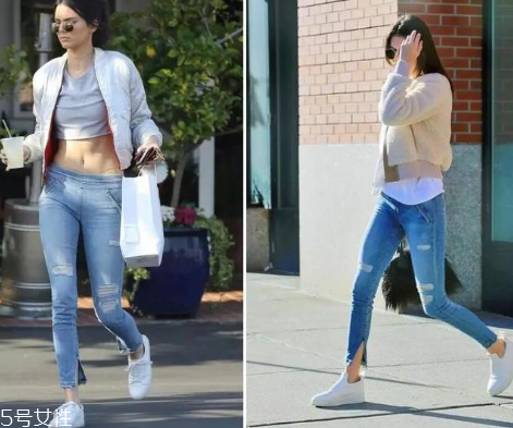 開叉褲子搭配什么上衣？開叉褲子搭配圖片