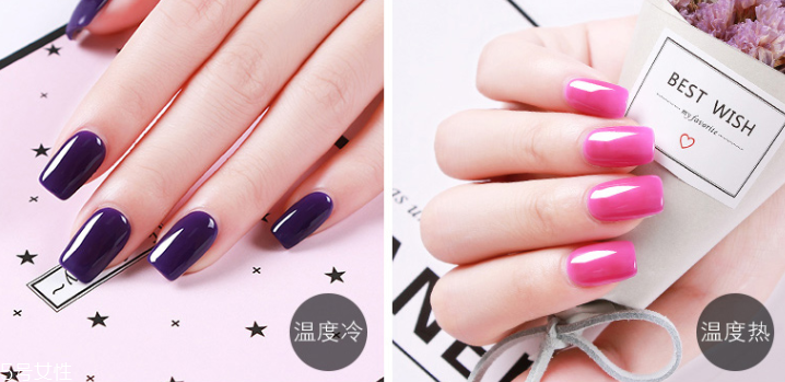 溫變美甲圖片 2018溫變顯白美甲新款式 溫變美甲圖片 2018溫變顯白美甲新款式