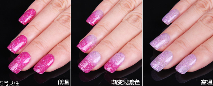 溫變美甲圖片 2018溫變顯白美甲新款式 溫變美甲圖片 2018溫變顯白美甲新款式