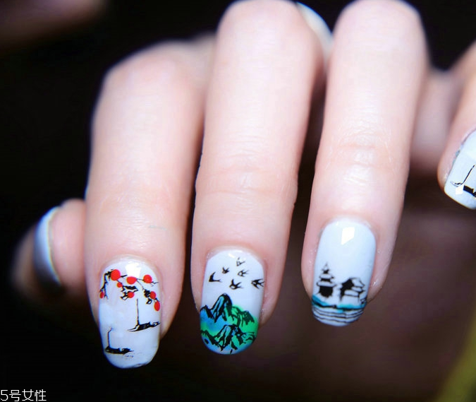 古風(fēng)手繪美甲圖片 中國(guó)風(fēng)手繪圖案美甲2018最新 古風(fēng)手繪美甲圖片 中國(guó)風(fēng)手繪圖案美甲2018最新