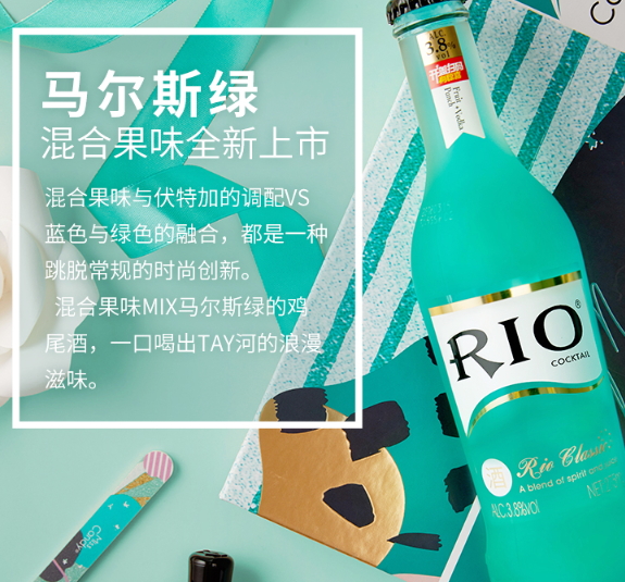rio馬爾斯綠雞尾酒好喝嗎？rio馬爾斯綠什么味道