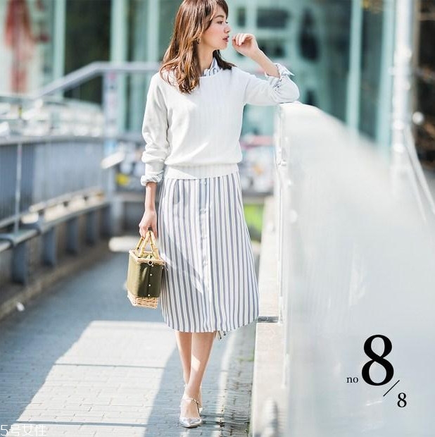 條紋襯衫裙圖片欣賞 條紋襯衫裙怎么搭配 條紋襯衫裙圖片欣賞 條紋襯衫裙怎么搭配