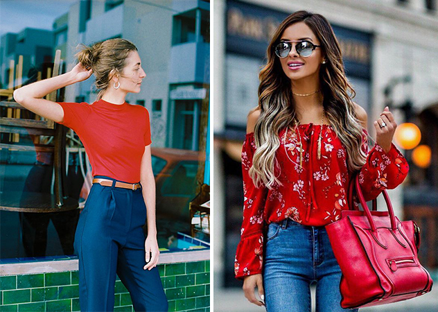 紅色單品服飾搭配圖片 紅色單品服飾搭配圖片