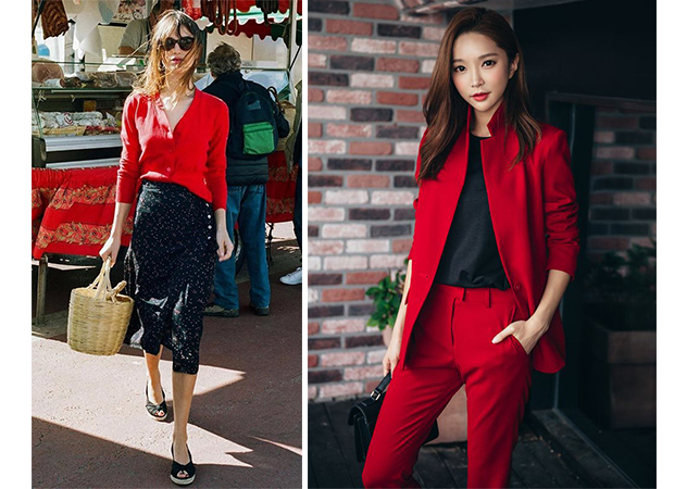 紅色單品服飾搭配圖片 紅色單品服飾搭配圖片