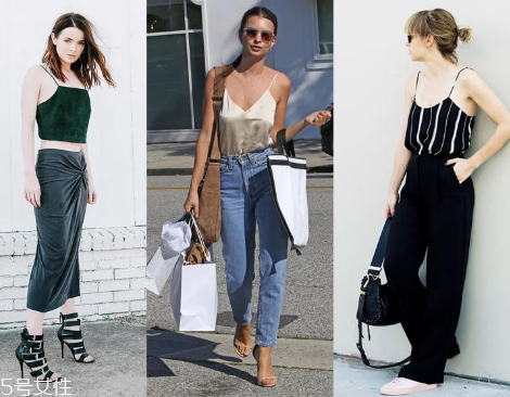 吊帶怎么搭配？吊帶搭配圖片