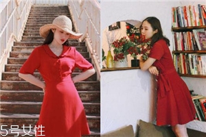 大紅色連衣裙怎么搭配？大紅色連衣裙搭配技巧