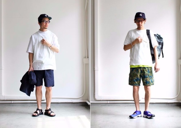 男生不過膝蓋的短褲搭配圖片 男生不過膝蓋的短褲搭配圖片