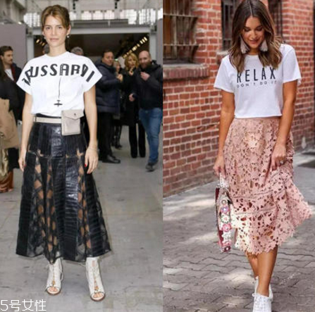 白色t恤下面穿什么？白色t恤下面怎么搭配？