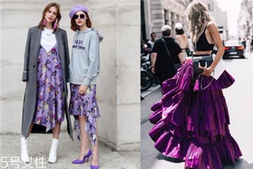 夏天穿紫色好看嗎？夏季紫色穿搭圖片