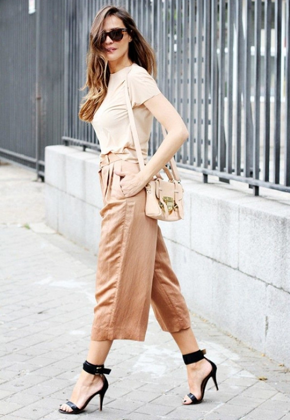 寬褲子配什么上衣圖片 寬褲怎么搭配 寬褲子配什么上衣圖片 寬褲怎么搭配