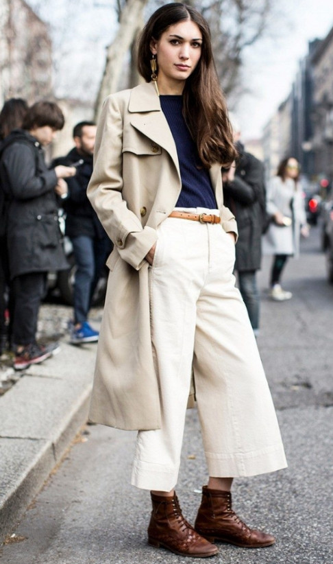 寬褲子配什么上衣圖片 寬褲怎么搭配 寬褲子配什么上衣圖片 寬褲怎么搭配