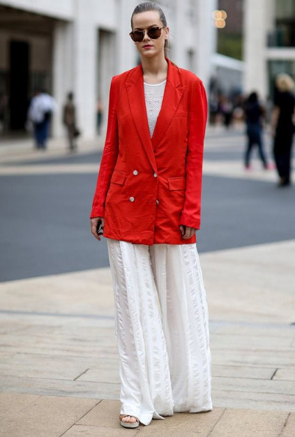 寬褲子配什么上衣圖片 寬褲怎么搭配 寬褲子配什么上衣圖片 寬褲怎么搭配