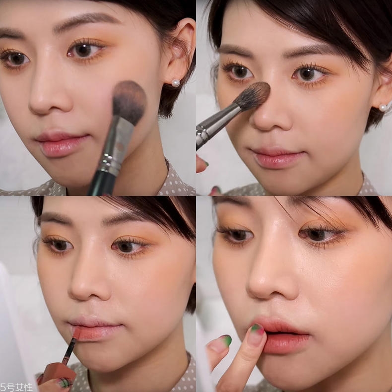 夏季全啞光橘調(diào)妝容教程 油皮必備全啞光妝 夏季全啞光橘調(diào)妝容教程 油皮必備全啞光妝