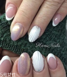 貝殼美甲圖片2022新款式夏天 俏皮又仙氣的4款貝殼指甲 貝殼美甲圖片2022新款式夏天 俏皮又仙氣的4款貝殼指甲