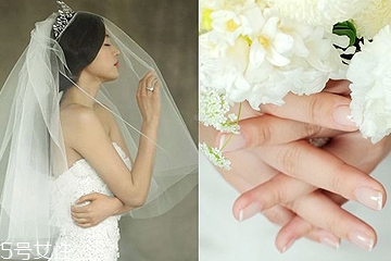 婚紗美甲圖片2022新款式 簡單優(yōu)雅時尚7款婚紗美甲