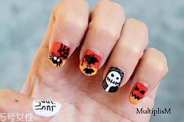 q版萬(wàn)圣節(jié)美甲怎么做？q版萬(wàn)圣節(jié)美甲教程