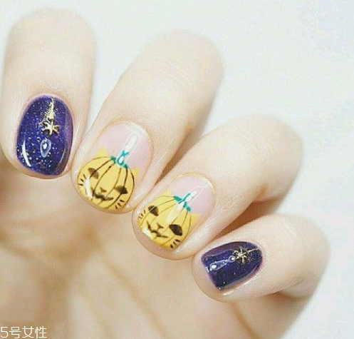 q版萬(wàn)圣節(jié)美甲怎么做？q版萬(wàn)圣節(jié)美甲教程