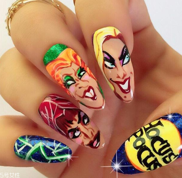 q版萬(wàn)圣節(jié)美甲怎么做？q版萬(wàn)圣節(jié)美甲教程