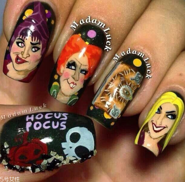 q版萬(wàn)圣節(jié)美甲怎么做？q版萬(wàn)圣節(jié)美甲教程