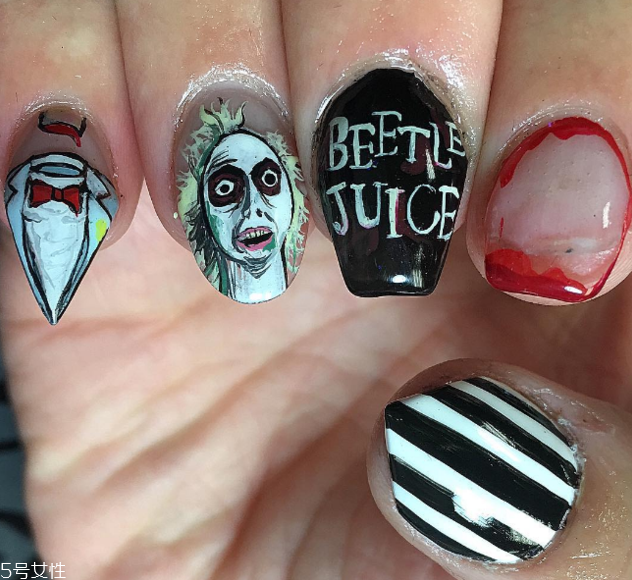 q版萬(wàn)圣節(jié)美甲怎么做？q版萬(wàn)圣節(jié)美甲教程