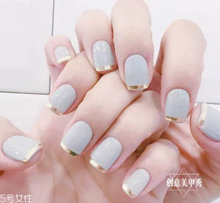 2022奶奶灰跳色美甲圖片 自帶高冷氣場的奶奶灰美甲 2022奶奶灰跳色美甲圖片 自帶高冷氣場的奶奶灰美甲