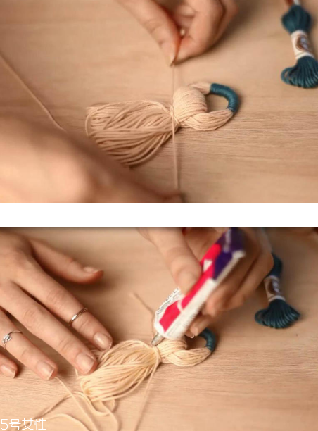 手工項鏈怎么做？彩色毛線編文藝范項鏈