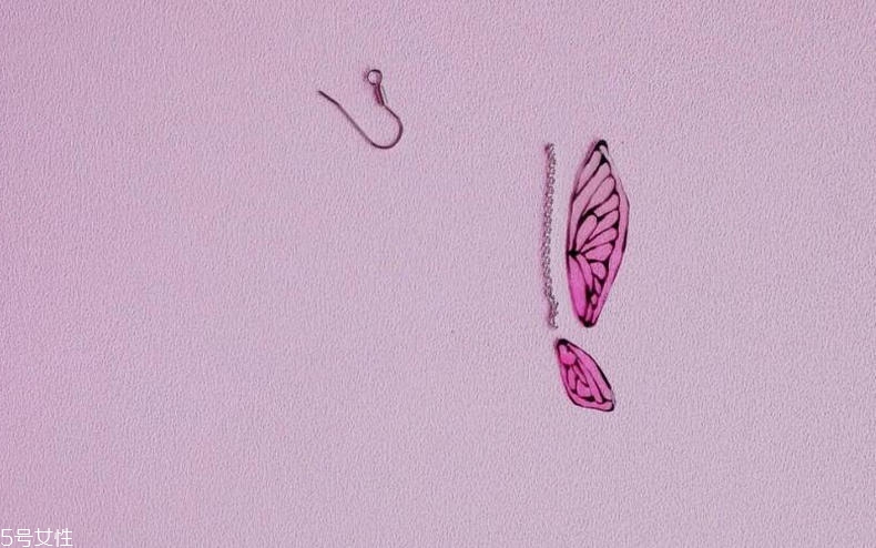 蝴蝶型耳墜怎么做？森林系耳墜的自制教程