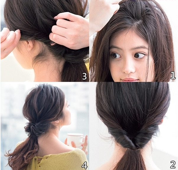 用橡皮筋扎馬尾辮教程 輕甜感馬尾編發(fā)造型 用橡皮筋扎馬尾辮教程 輕甜感馬尾編發(fā)造型