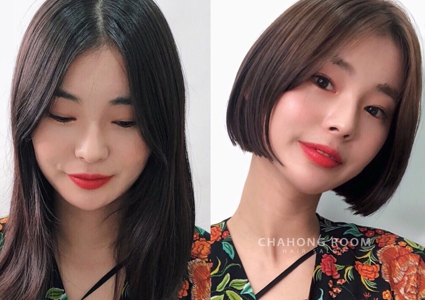 長發(fā)剪短發(fā)對比圖片 剪完短發(fā)心情美美噠 長發(fā)剪短發(fā)對比圖片 剪完短發(fā)心情美美噠