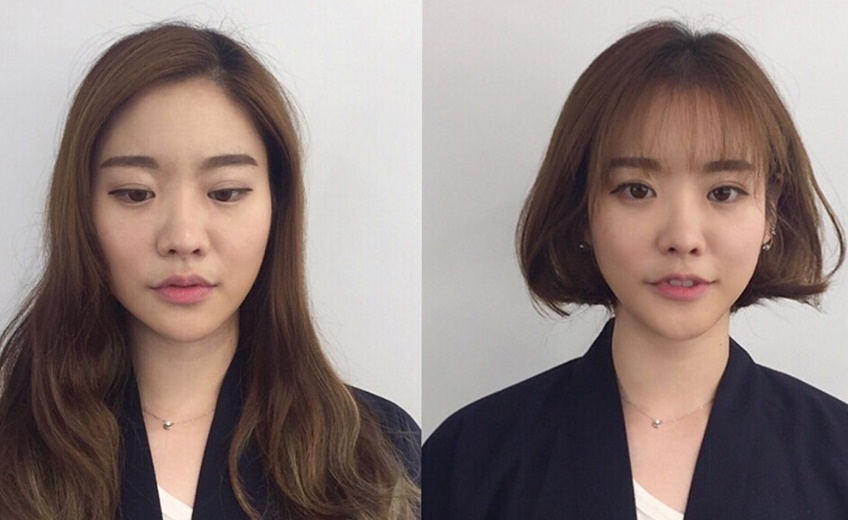 長發(fā)剪短發(fā)對比圖片 剪完短發(fā)心情美美噠 長發(fā)剪短發(fā)對比圖片 剪完短發(fā)心情美美噠