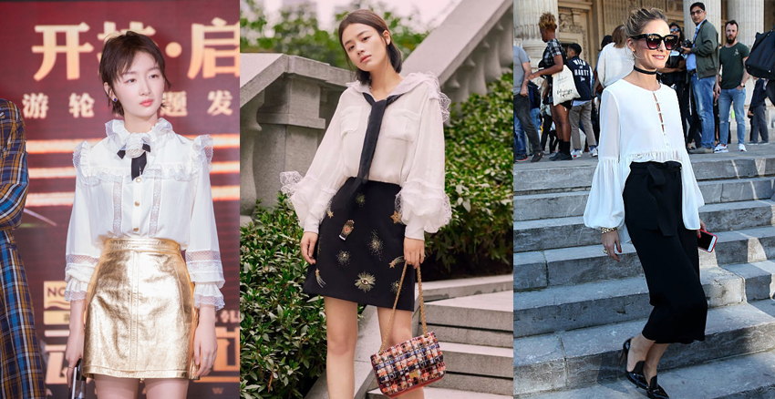 宮廷袖子穿衣搭配圖片 女星搶穿宮廷袖 宮廷袖子穿衣搭配圖片 女星搶穿宮廷袖