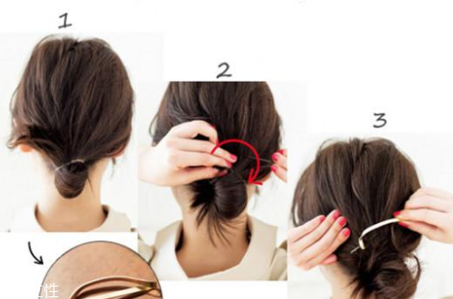 低丸子頭怎么扎好看 3種綁法美貌又牢固 低丸子頭怎么扎好看 3種綁法美貌又牢固