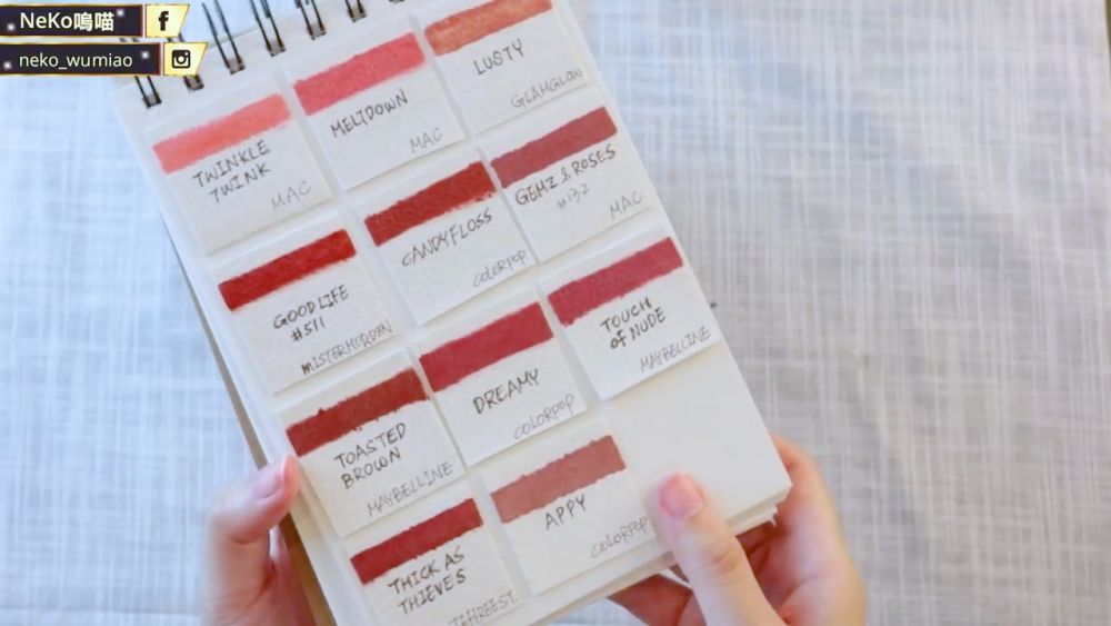 唇膏色卡自制方法步驟圖解 唇膏色卡自制方法步驟圖解