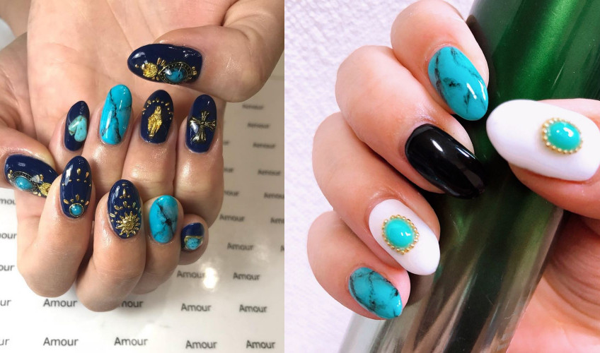 大理石暈染美甲圖片 60款暈染大理石美甲圖片 大理石暈染美甲圖片 60款暈染大理石美甲圖片