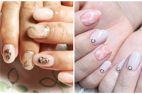 大理石暈染美甲圖片 60款暈染大理石美甲圖片 大理石暈染美甲圖片 60款暈染大理石美甲圖片