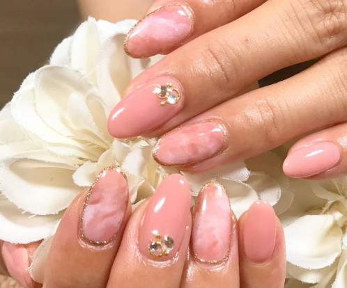 大理石暈染美甲圖片 60款暈染大理石美甲圖片 大理石暈染美甲圖片 60款暈染大理石美甲圖片