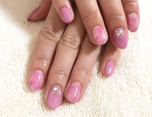 大理石暈染美甲圖片 60款暈染大理石美甲圖片 大理石暈染美甲圖片 60款暈染大理石美甲圖片