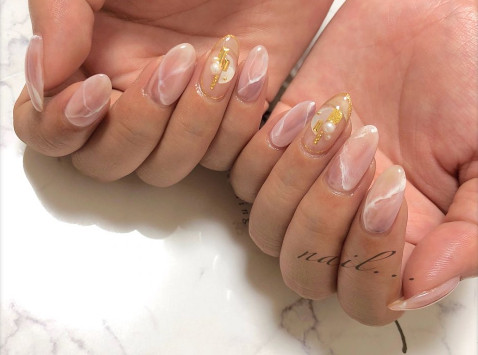 大理石暈染美甲圖片 60款暈染大理石美甲圖片 大理石暈染美甲圖片 60款暈染大理石美甲圖片