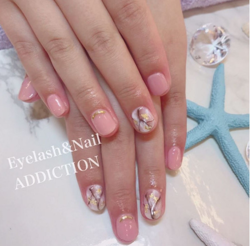 大理石暈染美甲圖片 60款暈染大理石美甲圖片 大理石暈染美甲圖片 60款暈染大理石美甲圖片