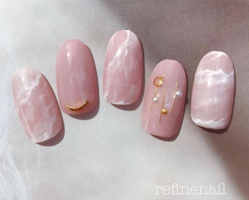 大理石暈染美甲圖片 60款暈染大理石美甲圖片 大理石暈染美甲圖片 60款暈染大理石美甲圖片