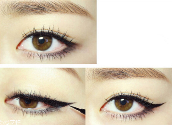 韓式眼線的畫(huà)法步驟圖 韓式半包眼線畫(huà)法