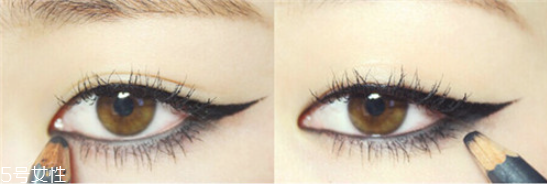 韓式眼線的畫(huà)法步驟圖 韓式半包眼線畫(huà)法