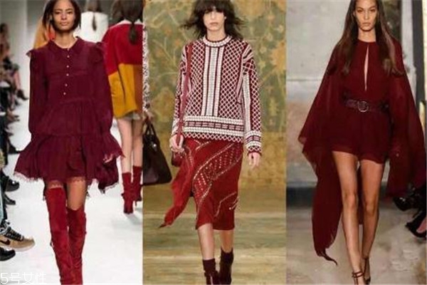 酒紅色配什么顏色好看 各大秀場都有它 酒紅色配什么顏色好看 各大秀場都有它