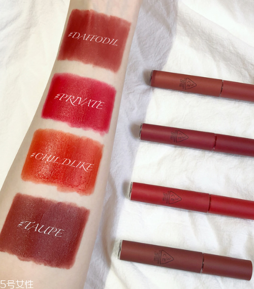 3ce唇釉哪個色號好看 涂上秒變白皙的四只唇釉 3ce唇釉哪個色號好看 涂上秒變白皙的四只唇釉