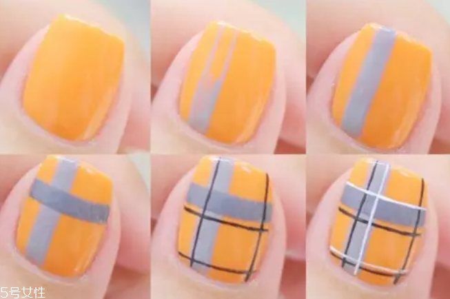 秋冬格紋美甲圖片2018 這幾款給你溫暖感受 秋冬格紋美甲圖片2018 這幾款給你溫暖感受
