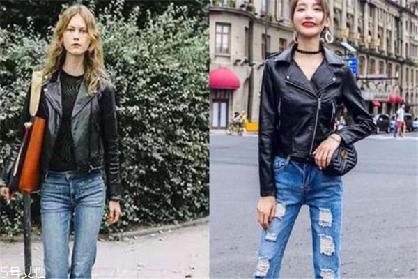 皮衣下面該怎樣搭配 秋季炫酷來(lái)襲